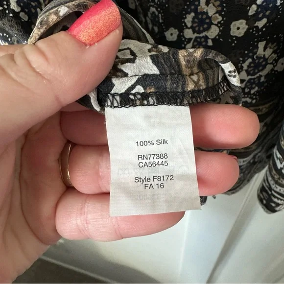 Madewell Gardenhouse Off the Shoulder Top Size Small 100% Silk Boho Floral - Picture 11 of 11